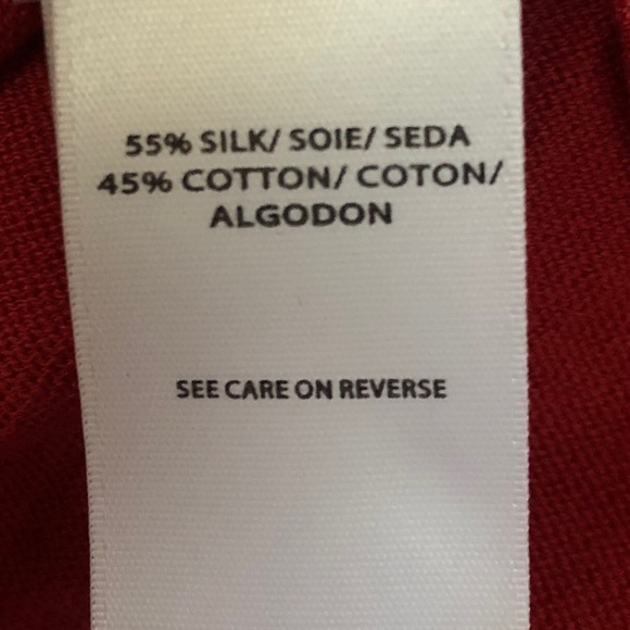 BCBGMAXAZRIA Silk Pomegranate Cardigan - Picture 4 of 4